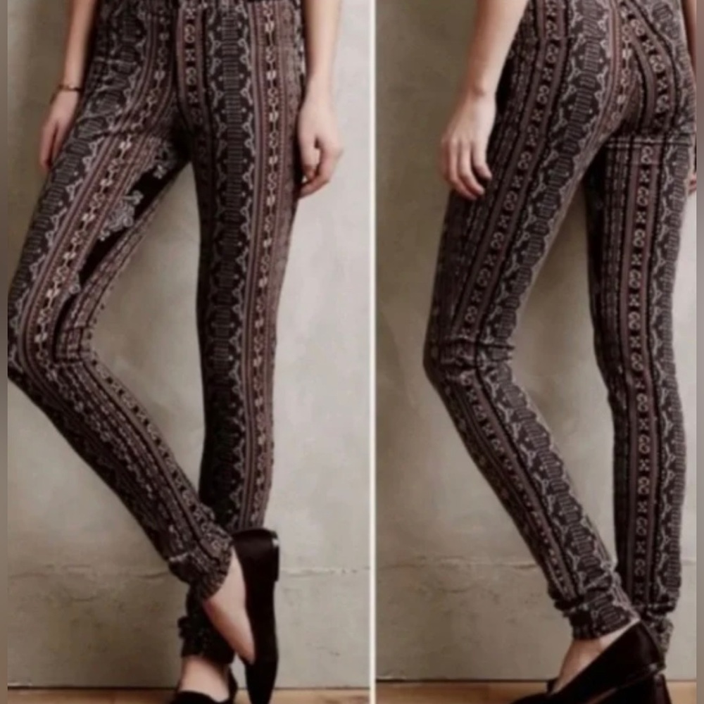 Anthropologie Pilcro Serif Printed Corduroy Pants